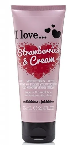 I Love…Cosmetics Handlotion - Hand Lotion Strawberries & Cream 75 ml 