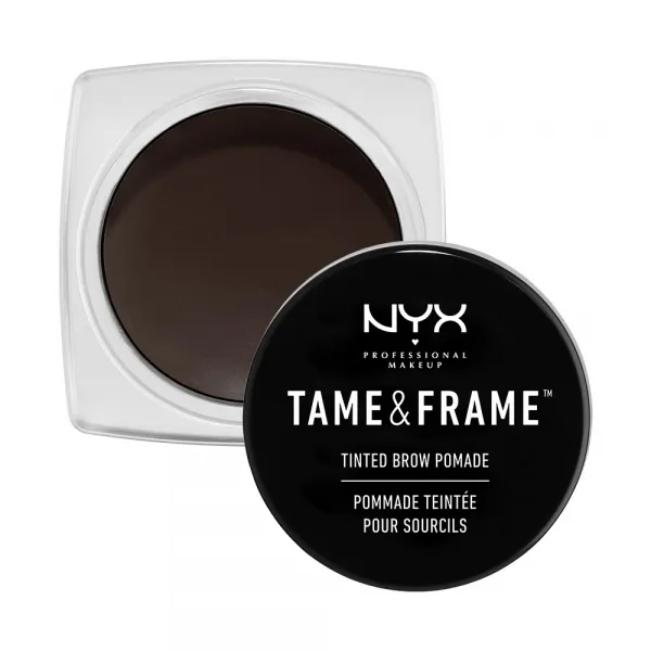 NYX Professional Makeup Augenbrauen-Gel - Tame & Frame Tinted Brow Pomade – Black (TFBP05)