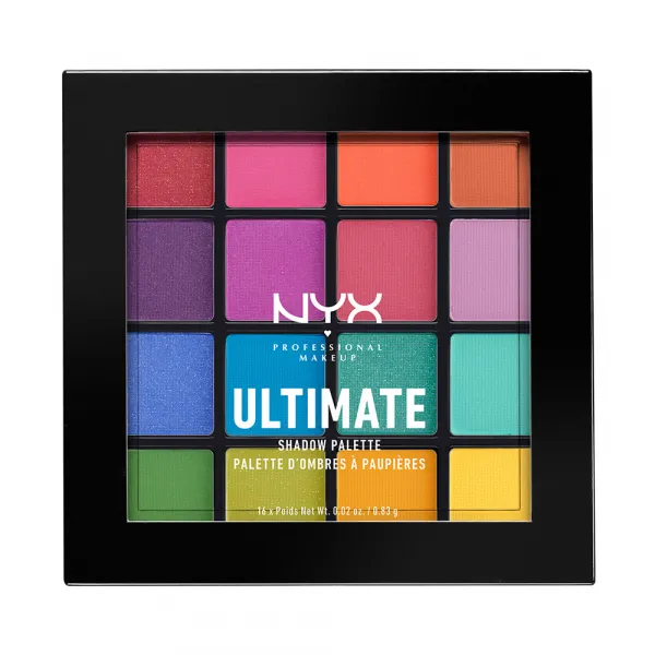 NYX Professional Makeup Lidschattenpalette - Ultimate Shadow Palette – Brights (USP04)