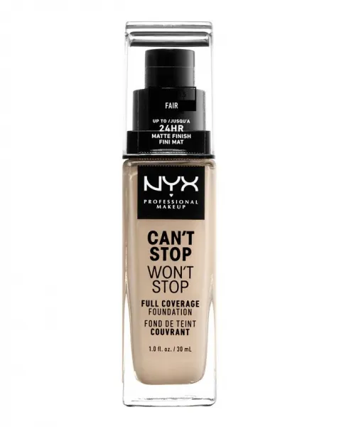 NYX Professional Makeup Foundation  -  Can't Stop Won't Stop Full Coverage Foundation  -  Fair (CSWSF1.5)