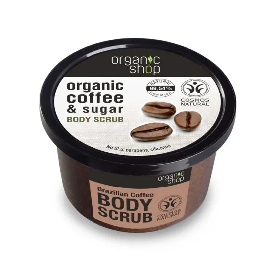 Organic Shop Körperpeeling Body Scrub Brazilian Coffee (250 ml)