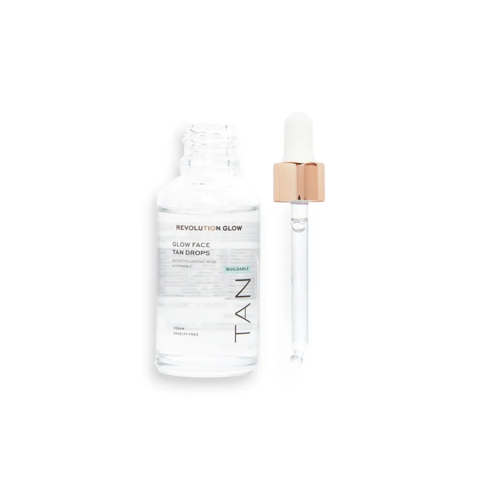 Revolution Skincare Bräunungs-Drops Glow Buildable Face Tanning Drops With Illuminating Hyaluronic