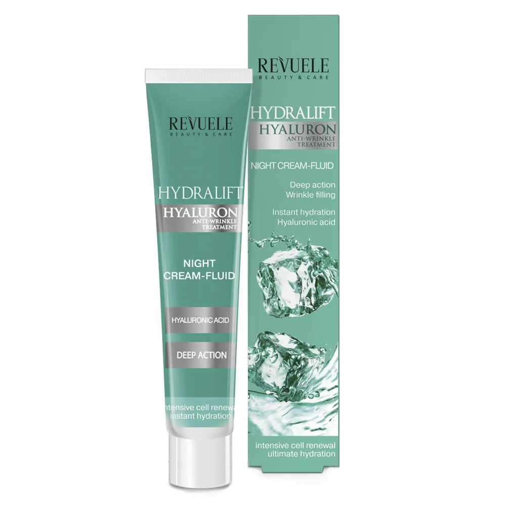 Revuele Cremeflüssigkeit - Hydralift Hyaluron Night Cream-Fluid // Fehlerhafte Ware