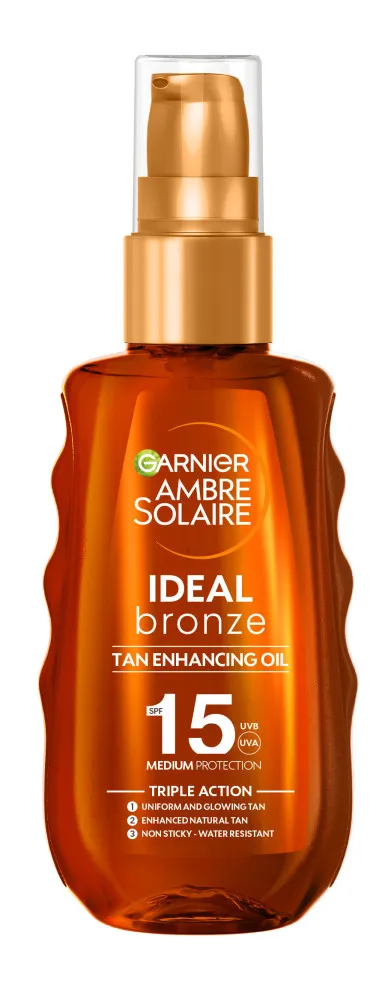 Garnier Sonnenöl Ambre Solaire Ideal Bronze Protective Oil Spray - SPF15