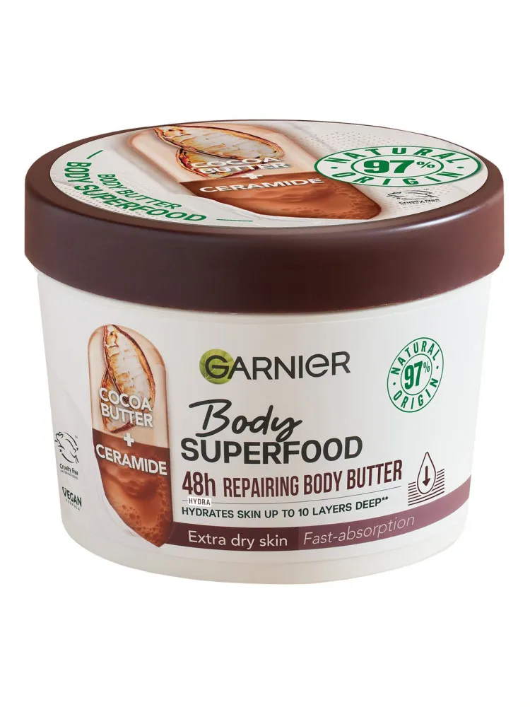 Garnier - Körpercreme - Body Superfood Repairing Butter - Cocoa & Ceramide