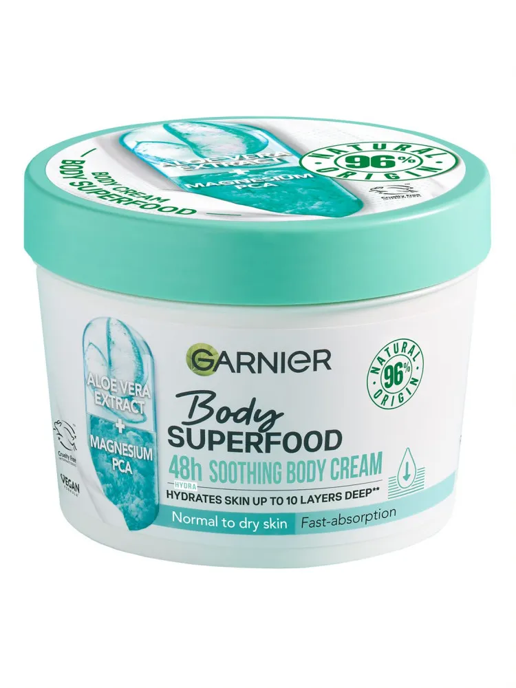 Garnier - Körpercreme - Body Superfood Moisturising Cream - Aloe Vera & Magnesium