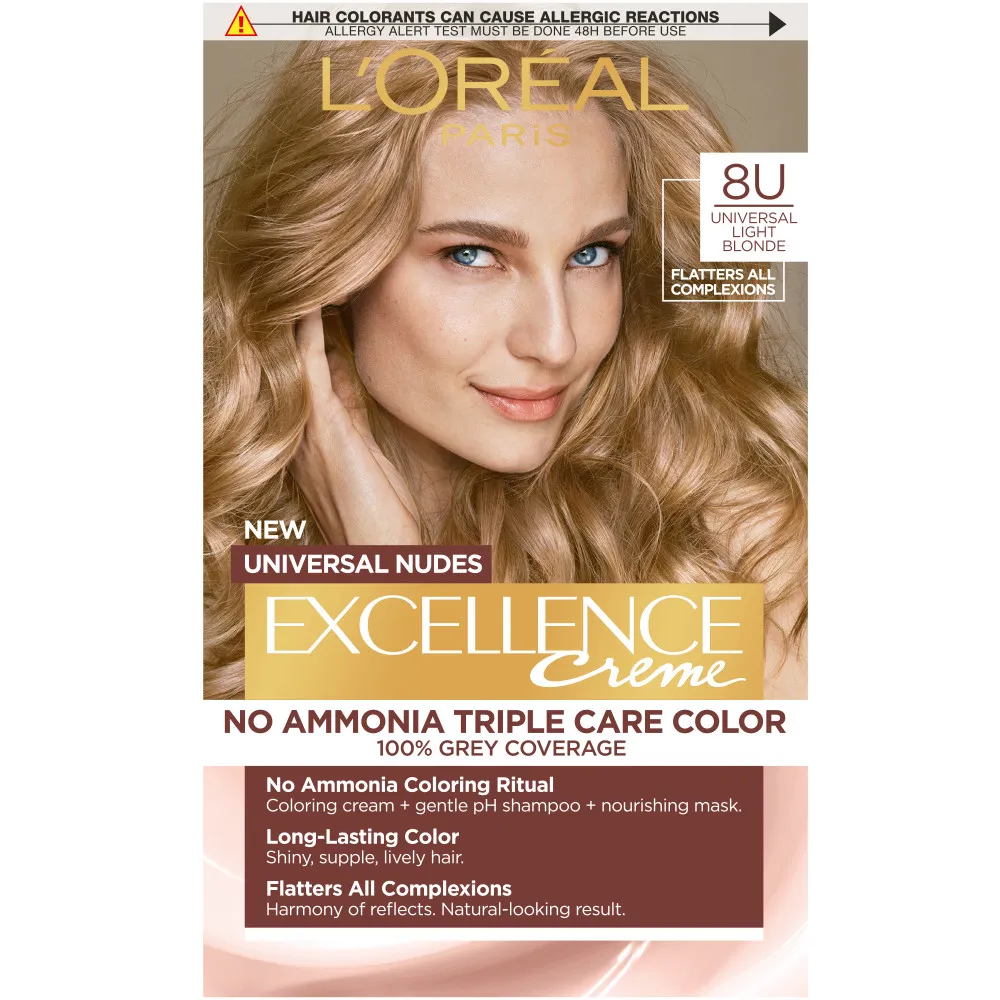 L’Oréal Paris Haarfarbe EXCELLENCE Nudes - 8U Universal Light Blonde