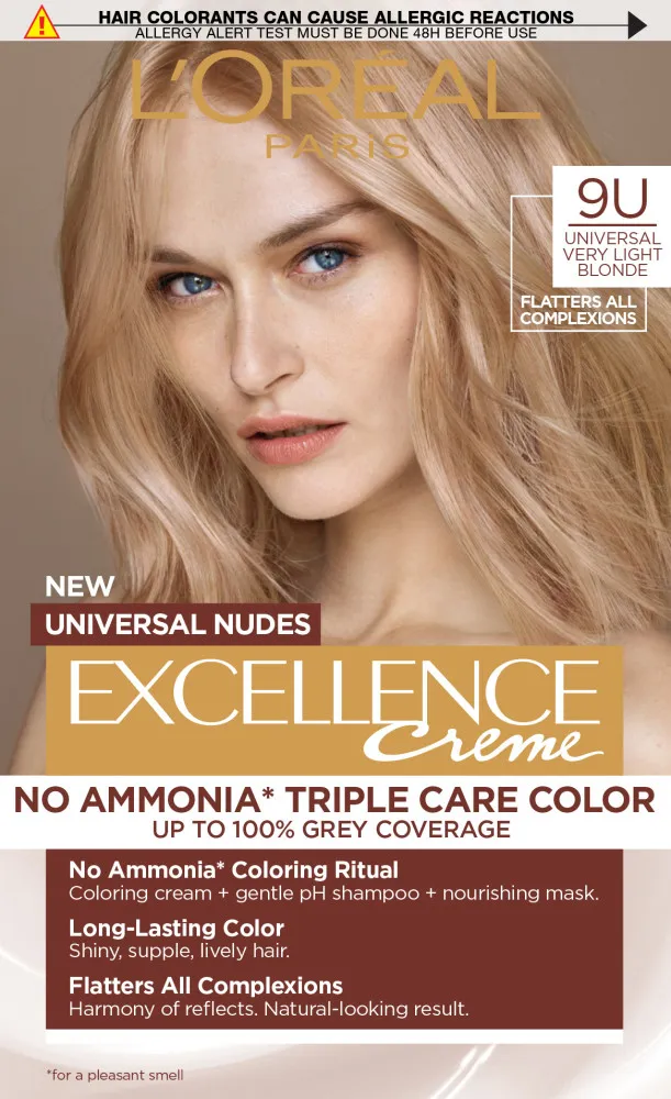 L’Oréal Paris Haarfarbe EXCELLENCE Nudes - 9U Universal Very Light Blonde