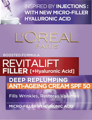 L’Oréal Paris Gesichtscreme Revitalift Filler Face Cream SPF50