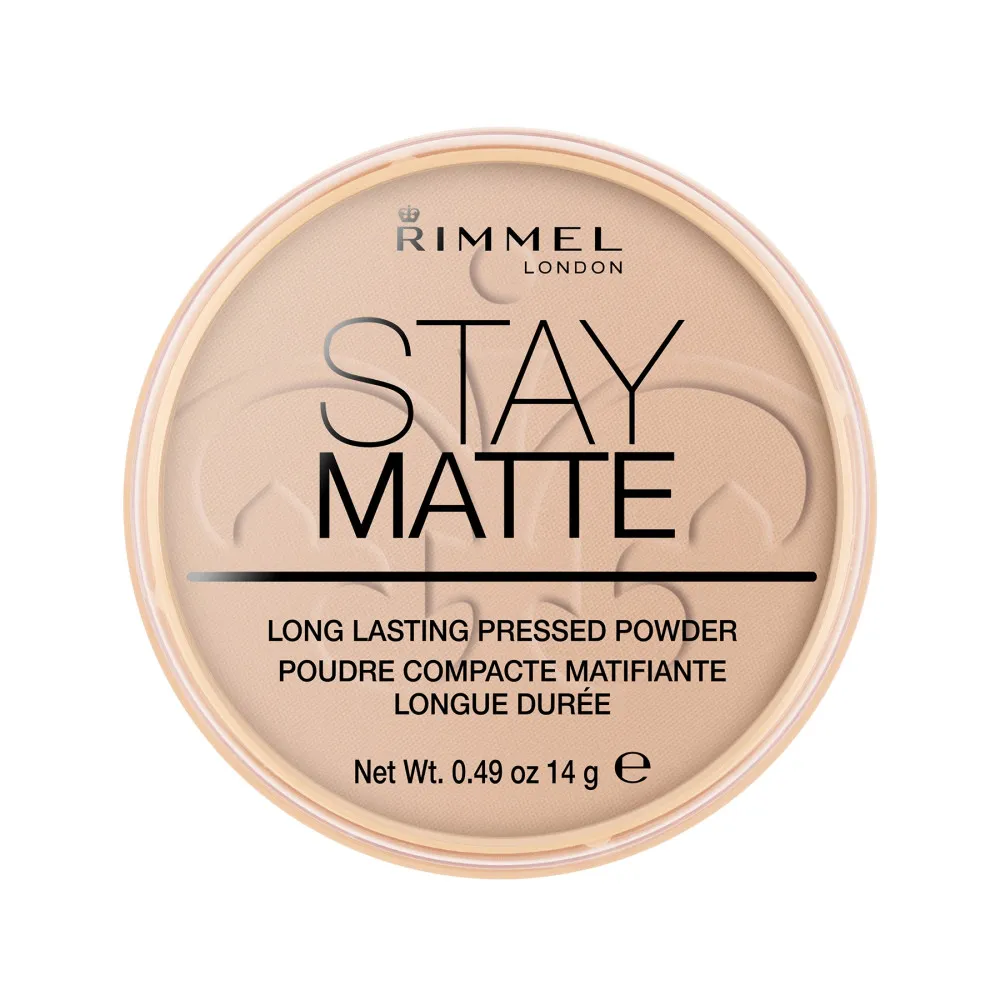 Rimmel Puder London Stay Matte Compact Powder - 05 Silky Beige