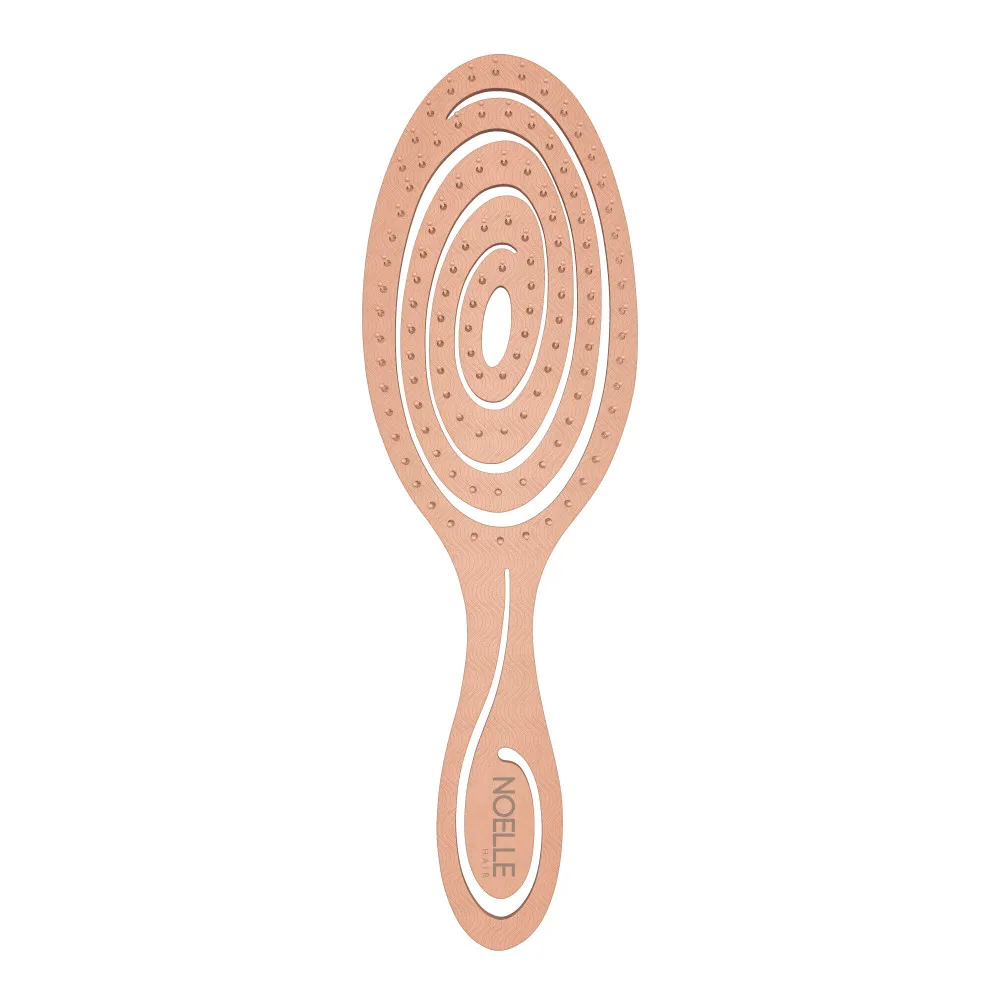 Noelle Eco-Friendly Hairbrush - Orange Spiral