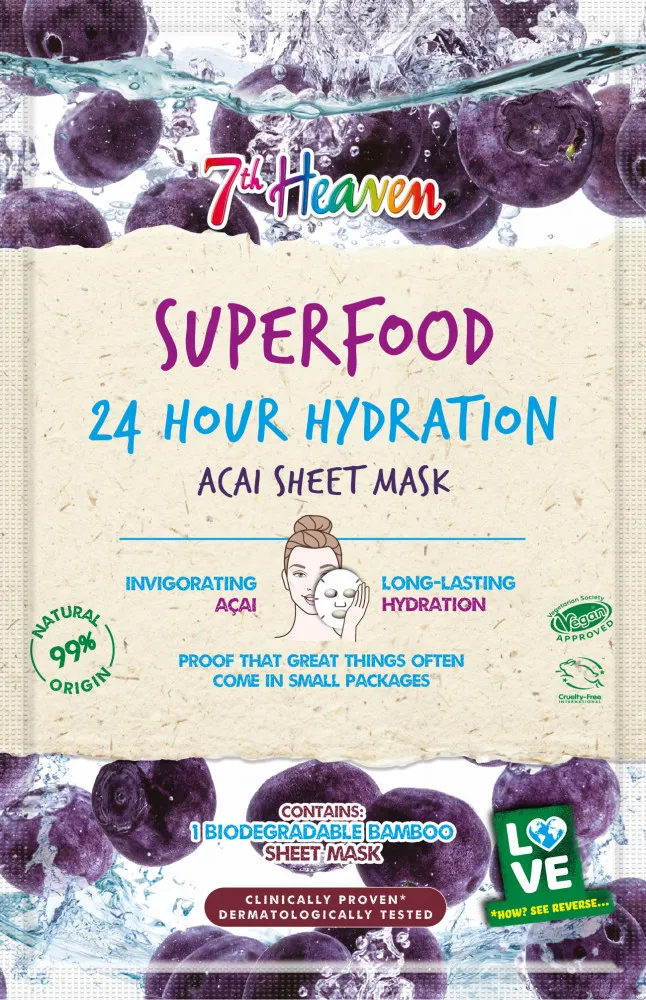 Montagne Jeunesse 24H Hydration Acai Sheet Mask 