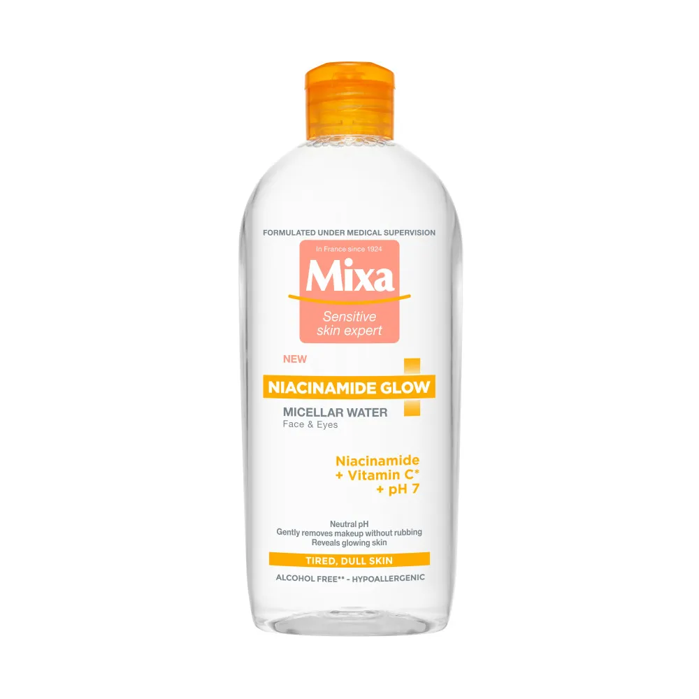 Mixa Mizellenwasser Niacinamide Glow Micellar Water