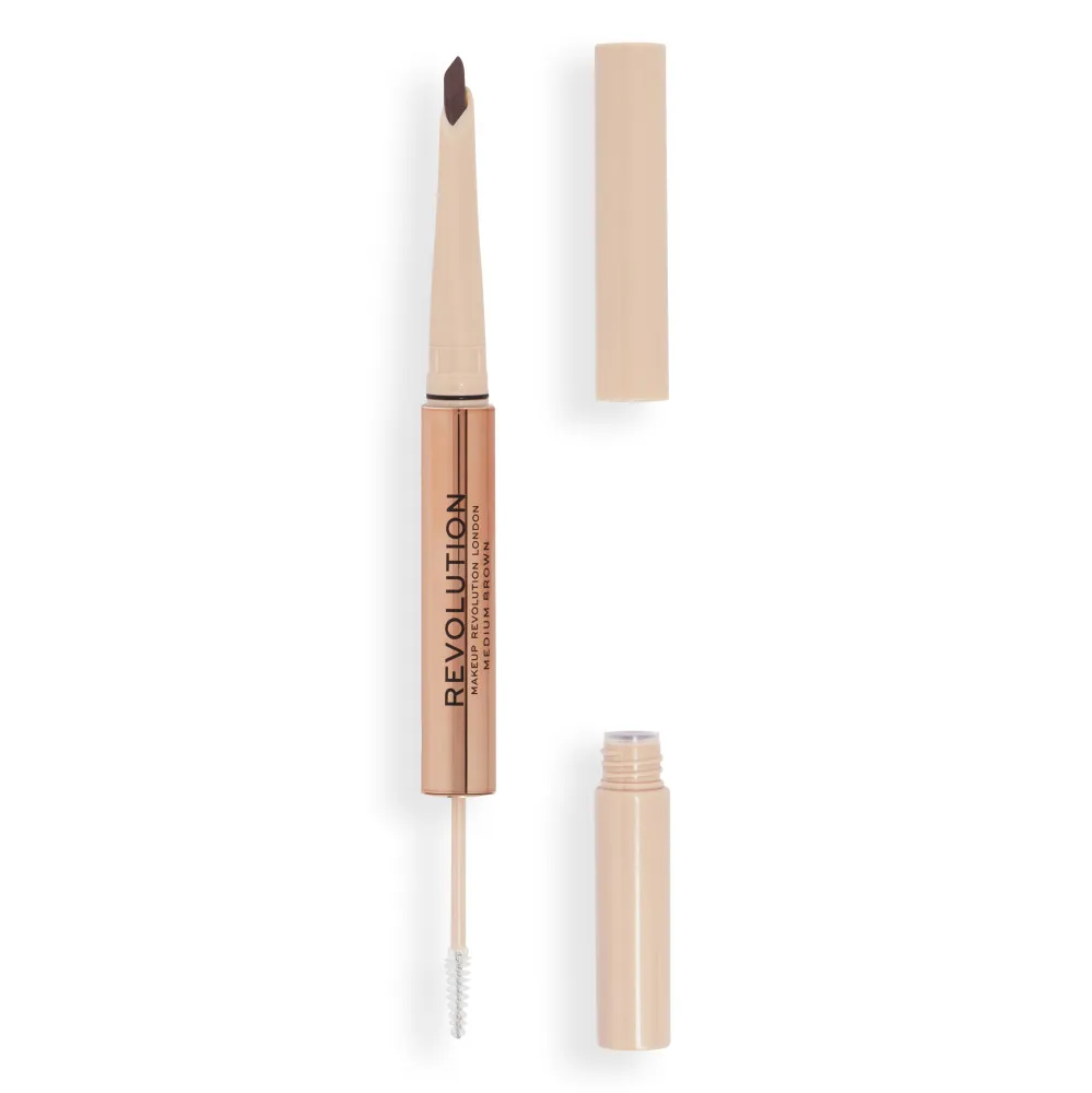 Revolution Fluffy Brow Filter Duo - Medium Brown