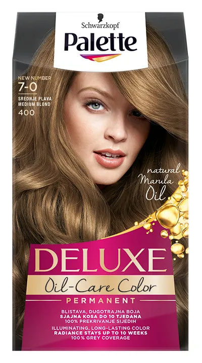 Schwarzkopf Haarfarbe Palette Deluxe - 7-0 Medium Blond