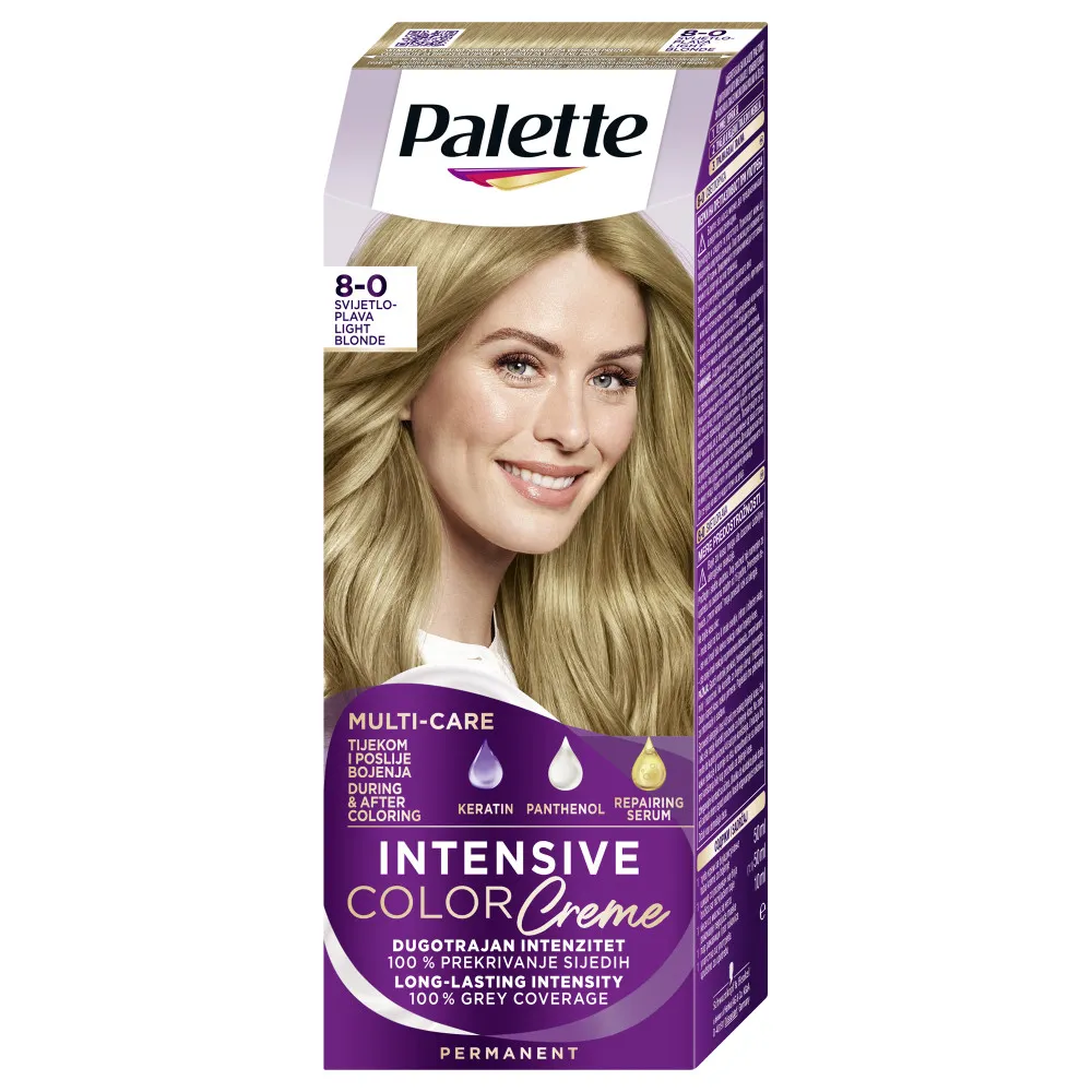 Schwarzkopf Haarfarbe Palette Intensive Color Creme - 8-0 Light Blonde