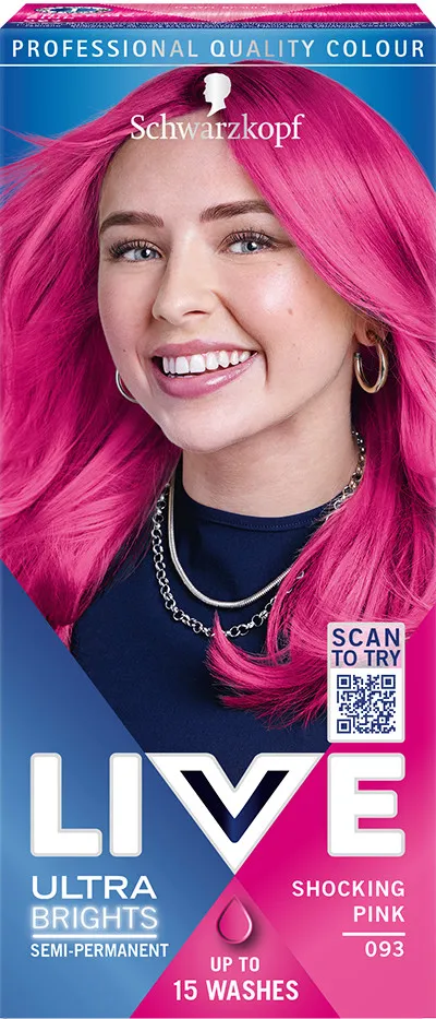 Schwarzkopf Haarfarbe - Live Ultra Brights oder Pastell - 93 Shocking Pink