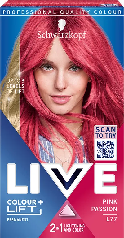 Schwarzkopf Haarfarbe - Live Colour + Lift - L77 Pink Passion